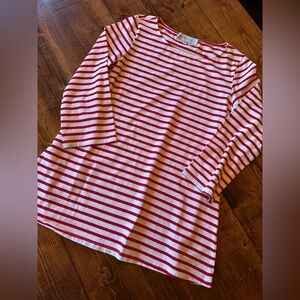 Tuckernuck Red and White Striped Long Sleeve Tee